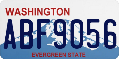 WA license plate ABF9056