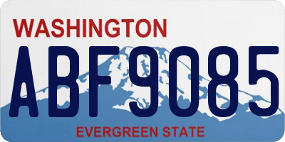 WA license plate ABF9085