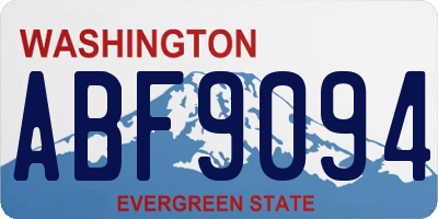 WA license plate ABF9094
