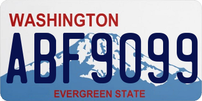 WA license plate ABF9099