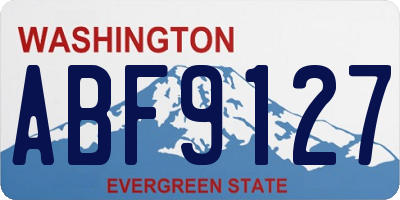 WA license plate ABF9127