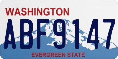 WA license plate ABF9147