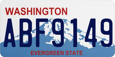 WA license plate ABF9149