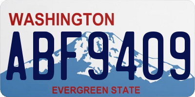 WA license plate ABF9409