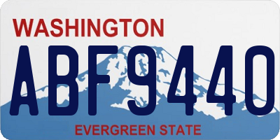 WA license plate ABF9440