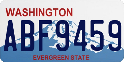 WA license plate ABF9459