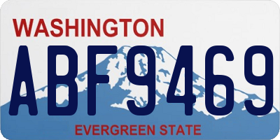 WA license plate ABF9469