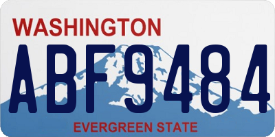 WA license plate ABF9484