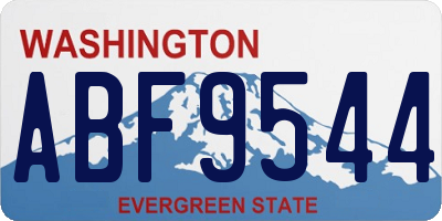 WA license plate ABF9544