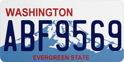 WA license plate ABF9569