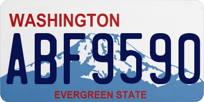 WA license plate ABF9590