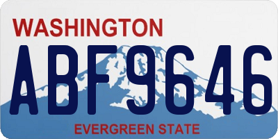 WA license plate ABF9646