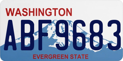 WA license plate ABF9683