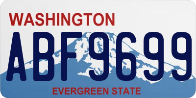 WA license plate ABF9699