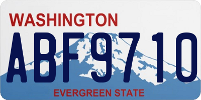 WA license plate ABF9710