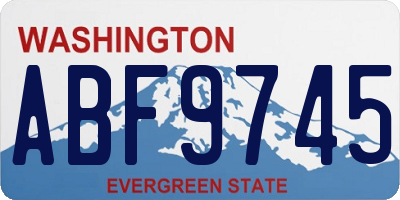 WA license plate ABF9745