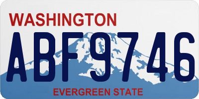 WA license plate ABF9746