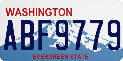 WA license plate ABF9779