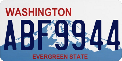 WA license plate ABF9944
