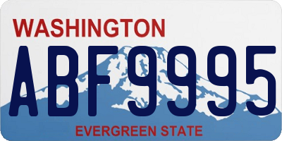 WA license plate ABF9995