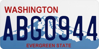 WA license plate ABG0944