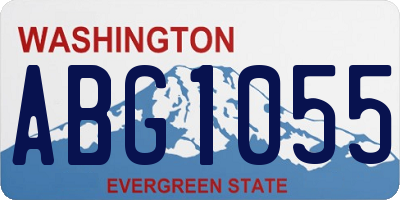 WA license plate ABG1055