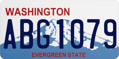 WA license plate ABG1079
