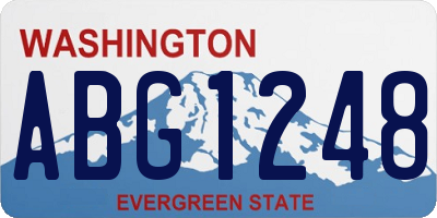 WA license plate ABG1248
