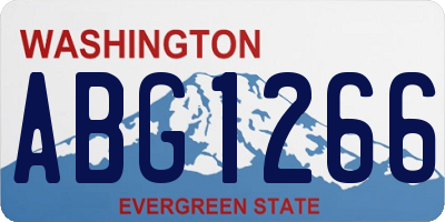 WA license plate ABG1266