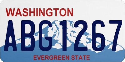 WA license plate ABG1267