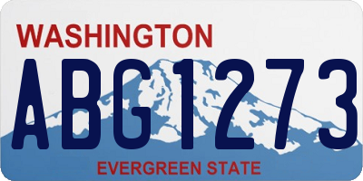 WA license plate ABG1273