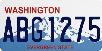 WA license plate ABG1275