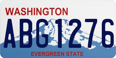 WA license plate ABG1276