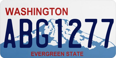 WA license plate ABG1277