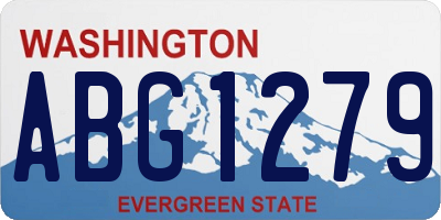 WA license plate ABG1279
