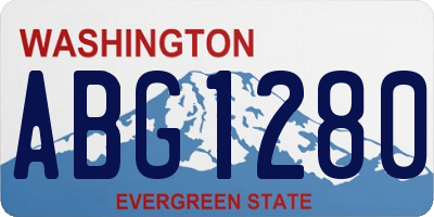 WA license plate ABG1280