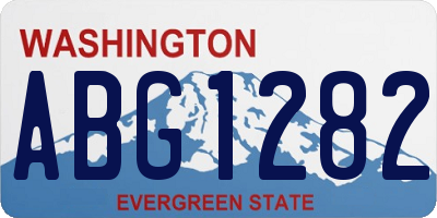 WA license plate ABG1282