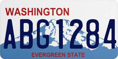 WA license plate ABG1284