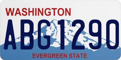 WA license plate ABG1290