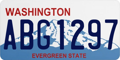 WA license plate ABG1297