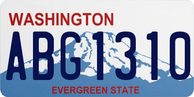 WA license plate ABG1310
