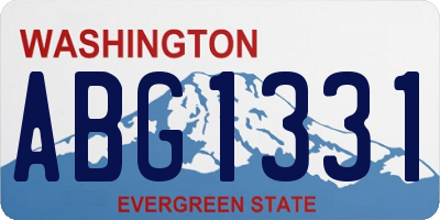 WA license plate ABG1331