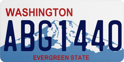 WA license plate ABG1440