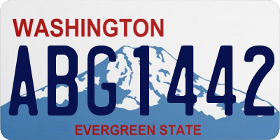 WA license plate ABG1442