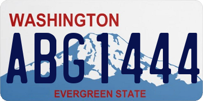 WA license plate ABG1444