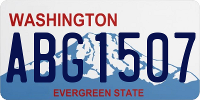 WA license plate ABG1507