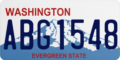 WA license plate ABG1548