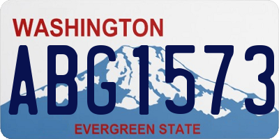 WA license plate ABG1573
