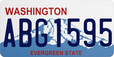 WA license plate ABG1595