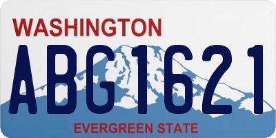 WA license plate ABG1621